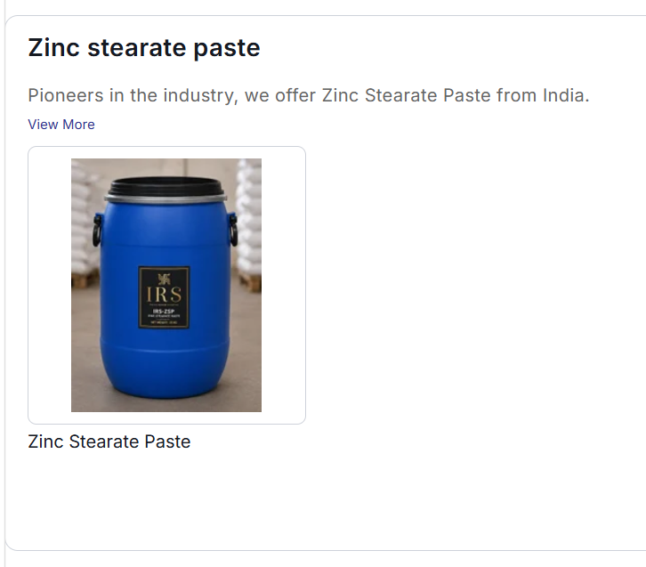 Zinc Stearate Paste